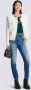 Balmain Slim-fit denim jeans met gouden details Blue Dames - Thumbnail 3