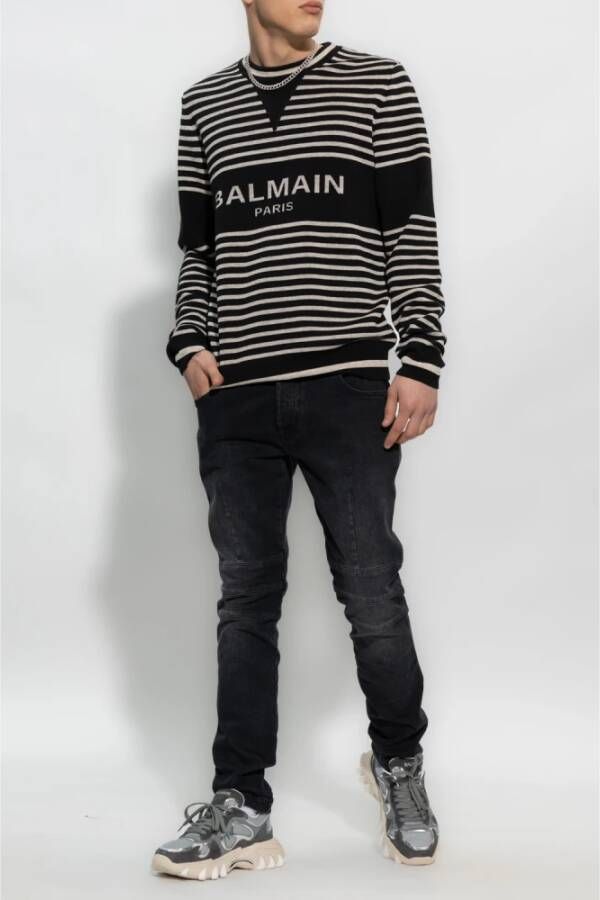 Balmain Slim-fit jeans Zwart Heren