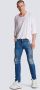 Balmain Blauwe Slim Fit Jeans met Geribbelde Knieën en Gescheurde Details Blue Heren - Thumbnail 2