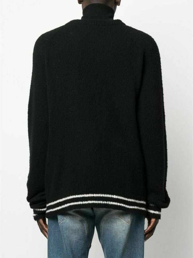 Balmain Truien met ronde hals Zwart Heren