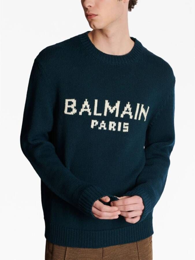 Balmain Sweatshirts Groen Heren