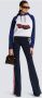 Balmain Retro 70s Color Block Hoodie Multicolor Dames - Thumbnail 4