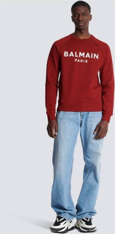 Balmain Paris sweatshirt Rood Heren
