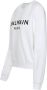Balmain Ecologisch ontworpen katoenen sweatshirt met logo-print White Dames - Thumbnail 5