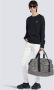 Balmain Eco-designed cotton sweatshirt with small flocked Paris logo Zwart Heren - Thumbnail 2