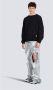 Balmain Ecologisch ontworpen katoenen sweatshirt met logo-opdruk. Black Heren - Thumbnail 2