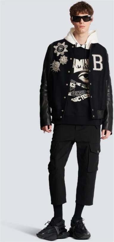 Balmain Festival hoodie Zwart Heren