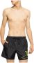 Balmain Strandkleding Shorts met Graffiti Veters en Elastische Tailleband Zwart Heren - Thumbnail 2