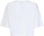 Balmain Logo Print T-shirt voor Upgrade van Casual Garderobe White Dames - Thumbnail 2