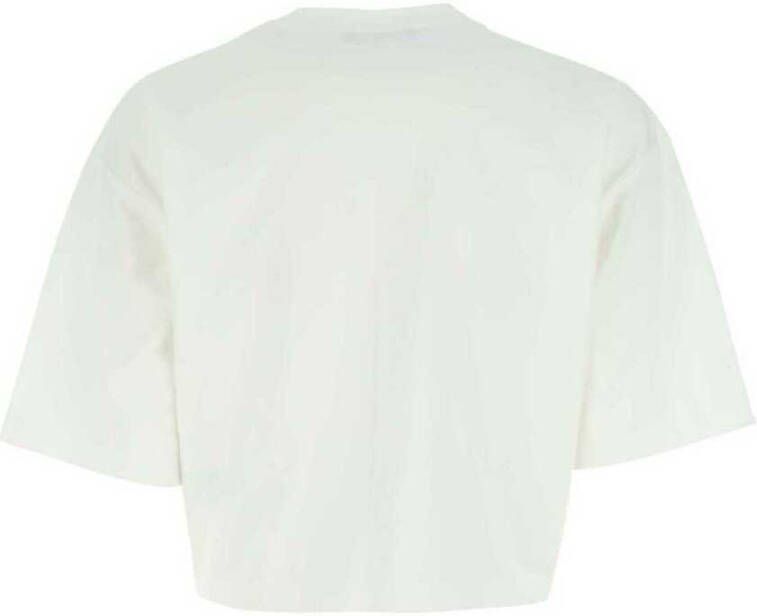 Balmain Oversized Wit Katoenen T-Shirt Wit Dames