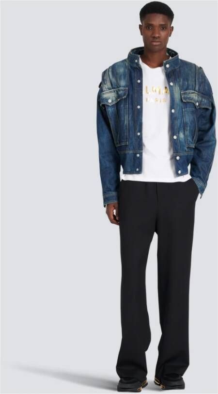 Balmain T-shirt met logoprint Wit - Foto 4