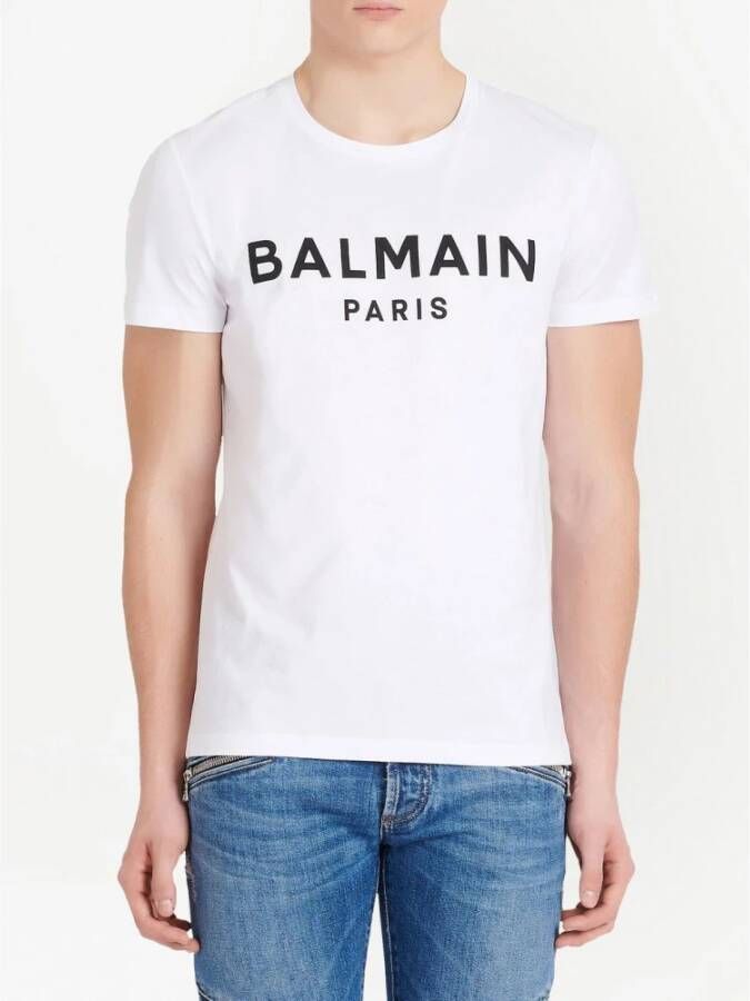 Balmain T-Shirts Wit Heren
