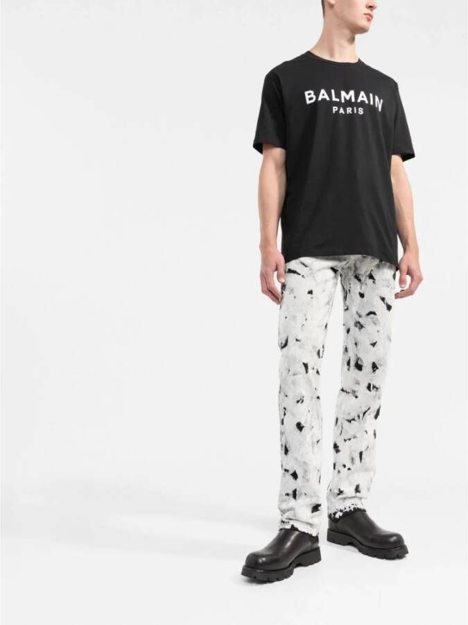 Balmain T-Shirts Zwart Heren