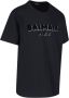 Balmain Gestructureerd Crew Neck T-Shirt Zwart XS Black Heren - Thumbnail 2