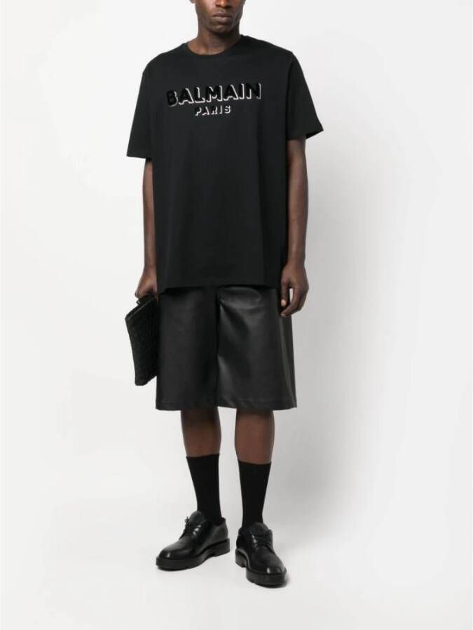 Balmain T-Shirts Zwart Heren