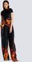 Balmain Fluwelen top Zwart - Thumbnail 4