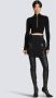 Balmain Top court en maille Zwart Dames - Thumbnail 2