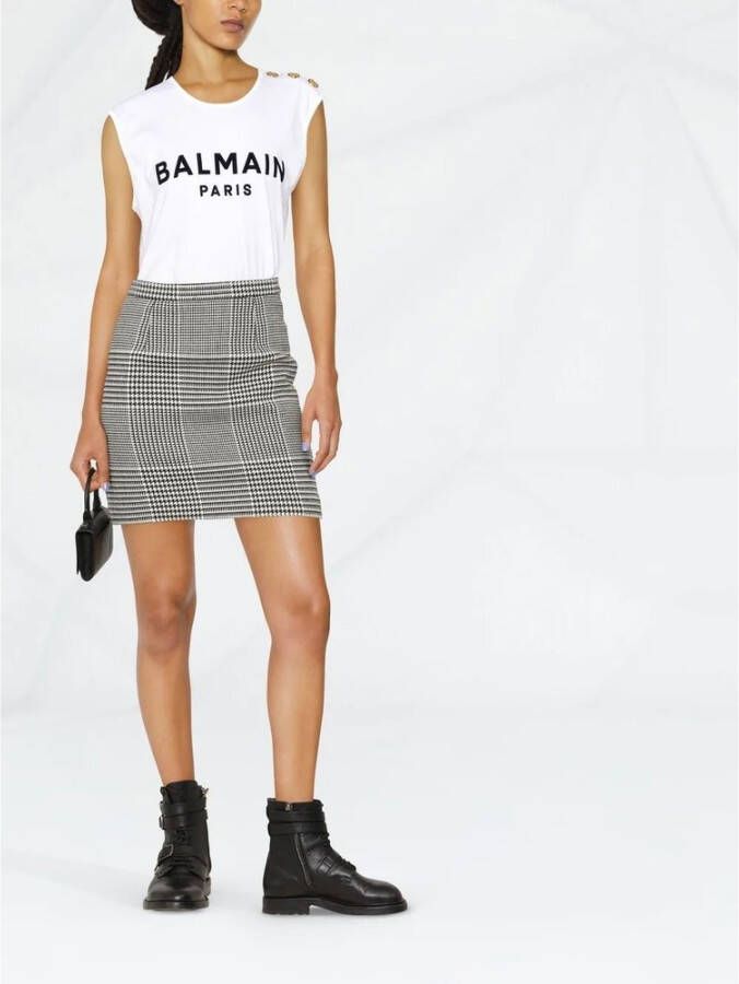 Balmain Tanktop met logoprint Wit - Foto 4