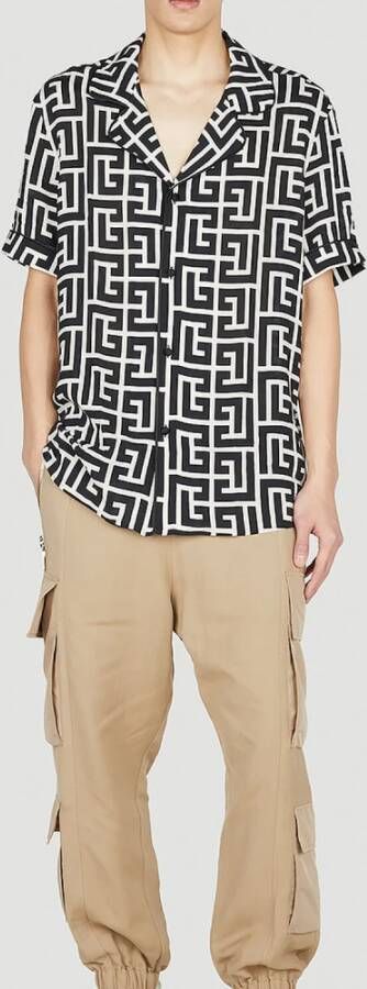 Balmain Trousers Beige Heren