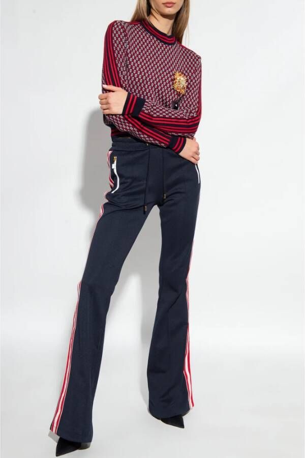 Balmain Trui met monogram Rood Dames