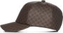 Balmain Bruine gewaxte canvas baseballpet met mini monogram print Bruin Unisex - Thumbnail 4