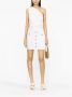 Balmain Witte hoge taille rok met leeuwenkop knopen White Dames - Thumbnail 2