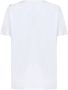 Balmain Witte T-shirt met Gouden Knopen Geëmbosseerde Crew Neck T-shirts en Polos White Dames - Thumbnail 5