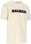 Balmain Beige T-shirts & Polos voor heren Zandkleurig Katoenen T-Shirt voor Moderne Mannen Beige Heren - Thumbnail 2