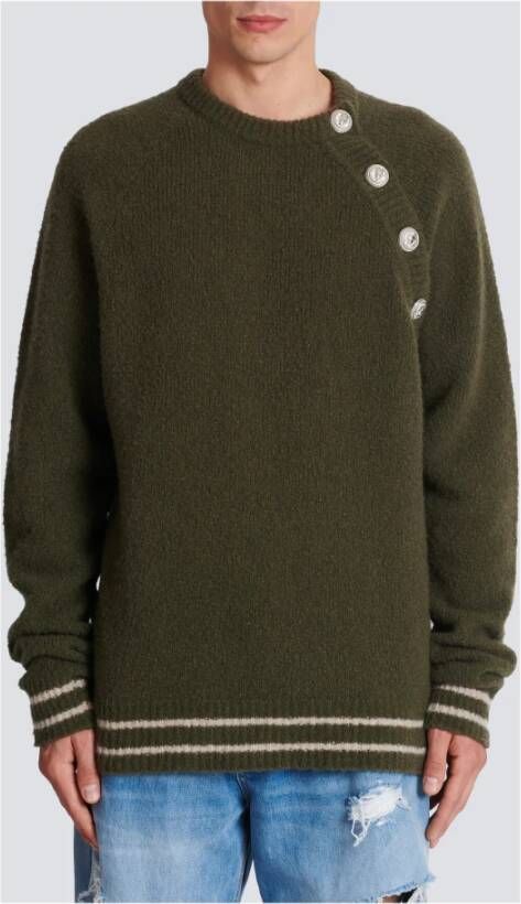Balmain Wollen trui Groen Heren