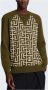 Balmain Wollen trui met monogram Green Heren - Thumbnail 6