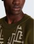 Balmain Wollen trui met monogram Green Heren - Thumbnail 7