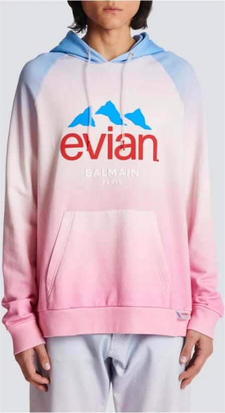 Balmain x Evian hoodie met kleurverloop Roze - Foto 2