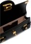 Balmain Zwarte tas met opklapbare bovenkant en gouden metalen sluiting Zwart Dames - Thumbnail 9