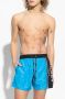 Balmain Heren Boxer Stijl Zwembroek Blauw Heren - Thumbnail 2