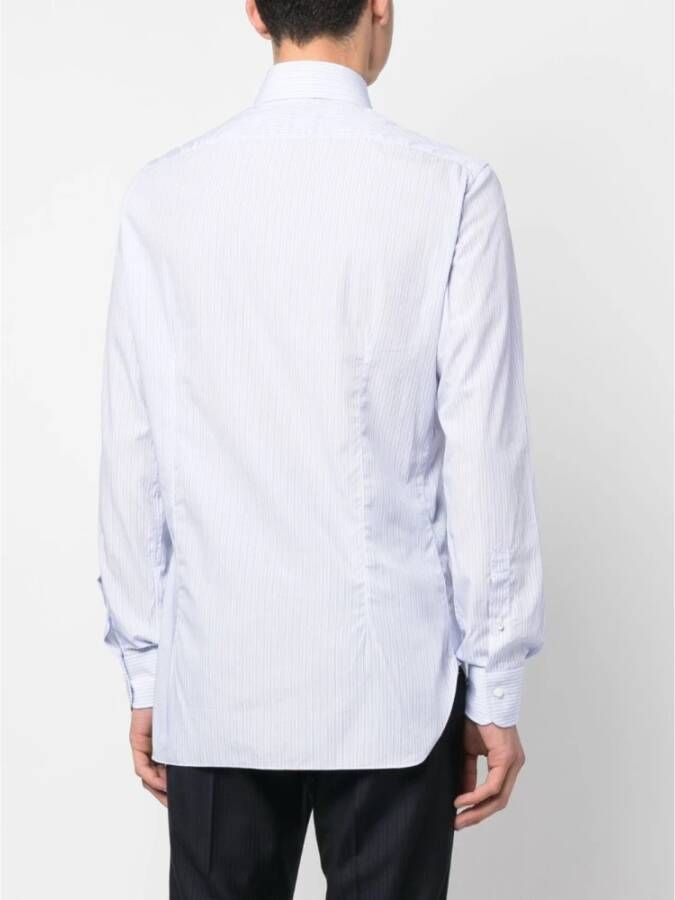 Barba Shirts Blauw Heren