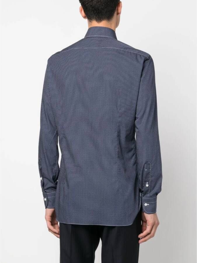 Barba Overhemd Blauw Heren