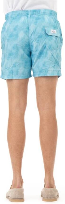 Barba Snel drogende Clear Blue Kleding met Achterzak Blue Heren