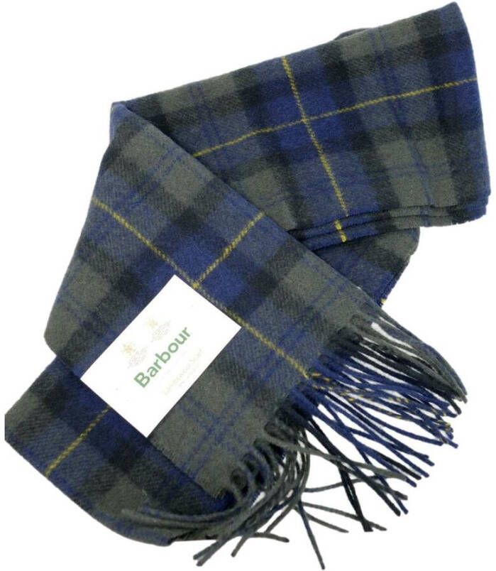 Barbour Winter Wol Tartan Sjaal Grijs Heren