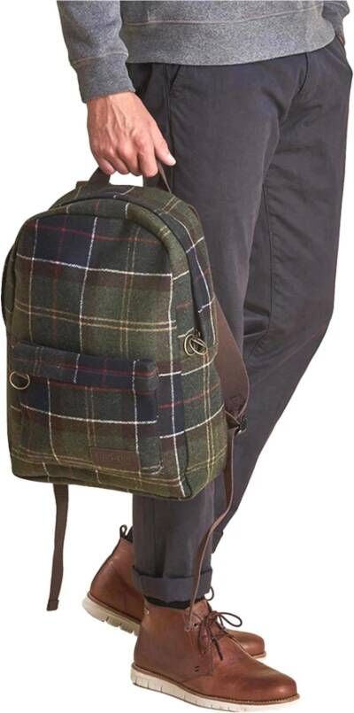 Barbour Klassieke Tartan Carrbridge Rugzak Groen Heren