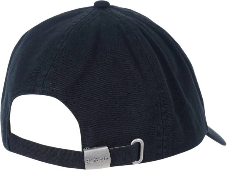 Barbour Stijlvolle Zwarte Pet met Logo Borduursel Zwart Unisex