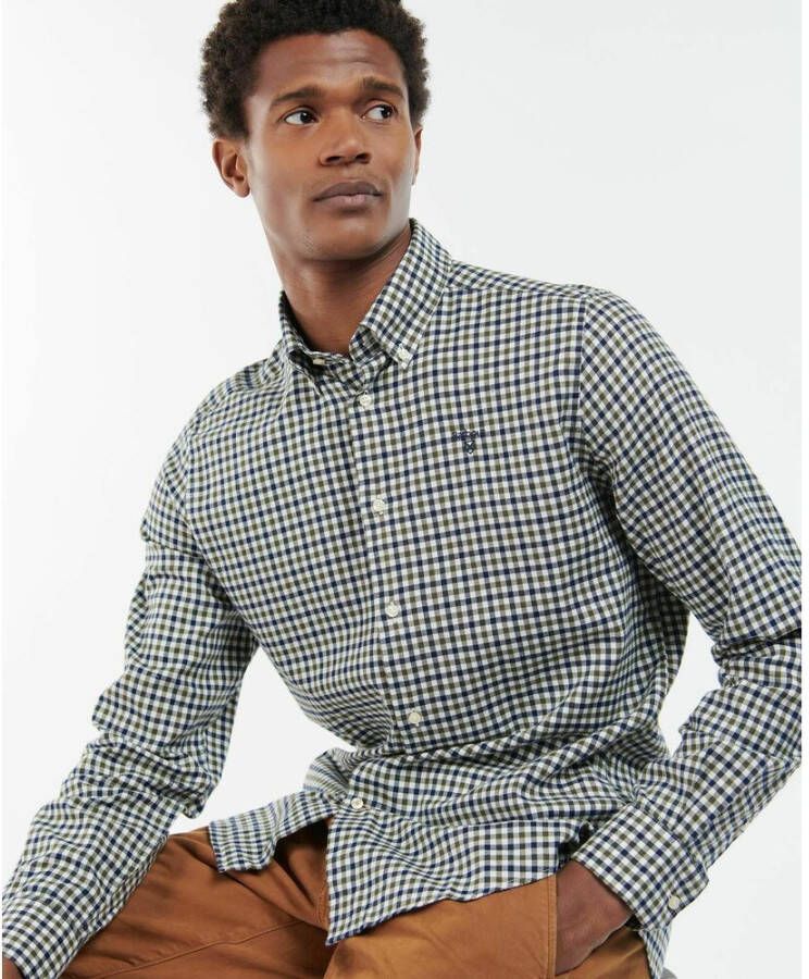 Barbour Casual overhemd Grijs Heren