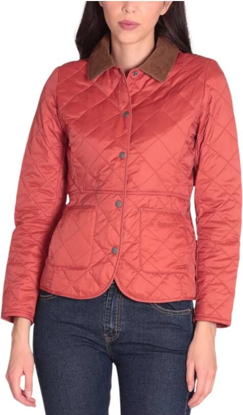 Barbour Down Jackets Roze Dames