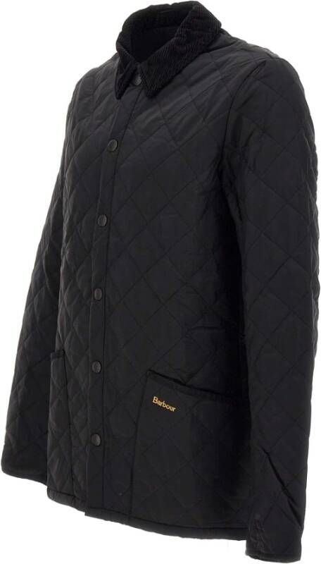 Barbour Zwarte Donsjas voor Heren Zwart Heren