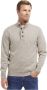 Barbour Essential Patch Half Zip Trui Beige Heren - Thumbnail 2