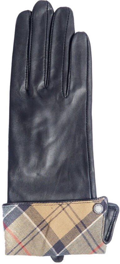 Barbour Zwarte en grijze handschoenen Zwart Dames