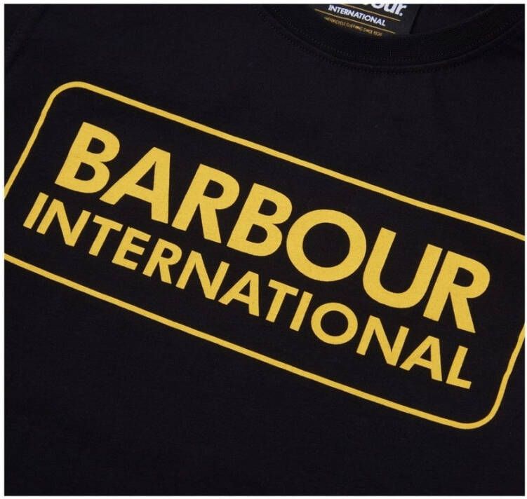 Barbour Logo-Print T-Shirt Stijl ID: 36827-1900026 Zwart Heren