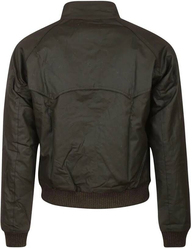 Barbour Groene gewaxte katoenen jas Groen Heren