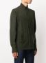 Barbour Chunky Lambswool Sweater met Alcantara Elleboog Patches Green Heren - Thumbnail 1