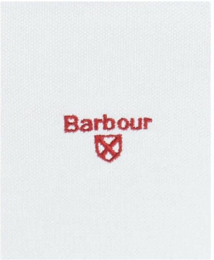 Barbour Moderne Tartan Polo Shirt Wit Heren
