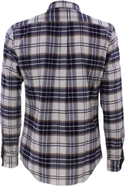 Barbour Heren Maatwerk Portdown Overhemd Blauw Heren